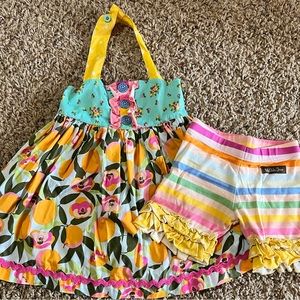 Matilda Jane shorties set. Size 2